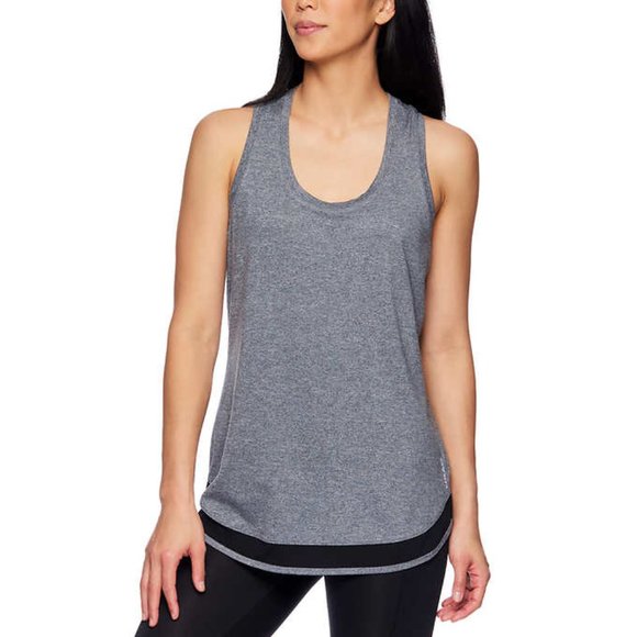 2for$15 NEW Head Women's Active Tank Top | Grey Loose Racerback Workout Shirts - Picture 1 of 4